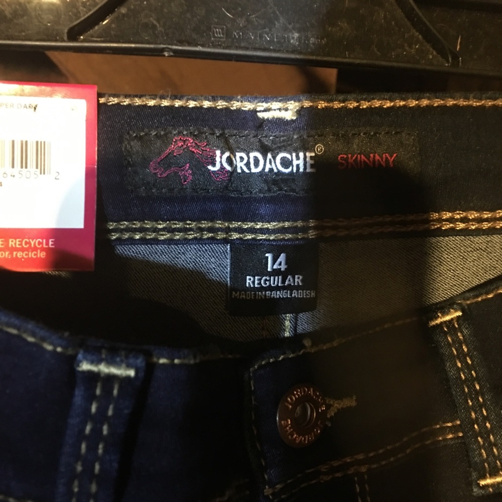 Girls Jordache skinny adjustable waist size 14 regular brand new tags still on